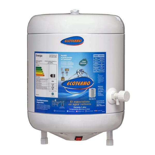 Termotanque eléctrico Ecotermo de 20 litros